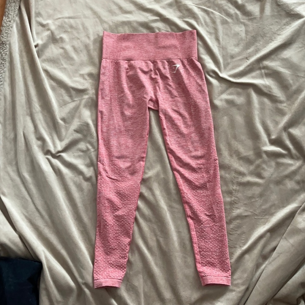 Pink gym shark leggings